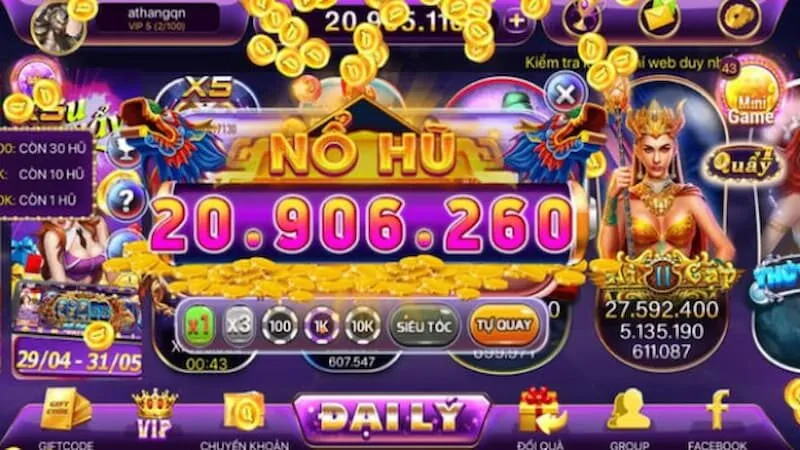 Máy slot nổ hũ